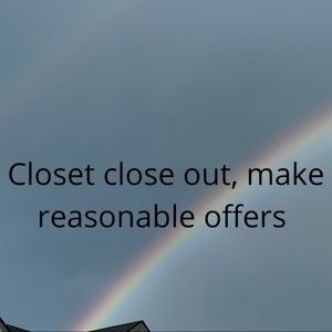 Closet clear out , reasonable offers accepted